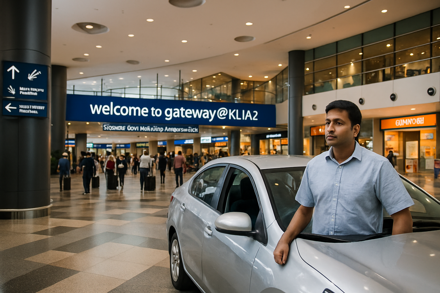 KLIA2 Gateway@KLIA2 shopping mall interior arrivals hall low-cost terminal Malaysia