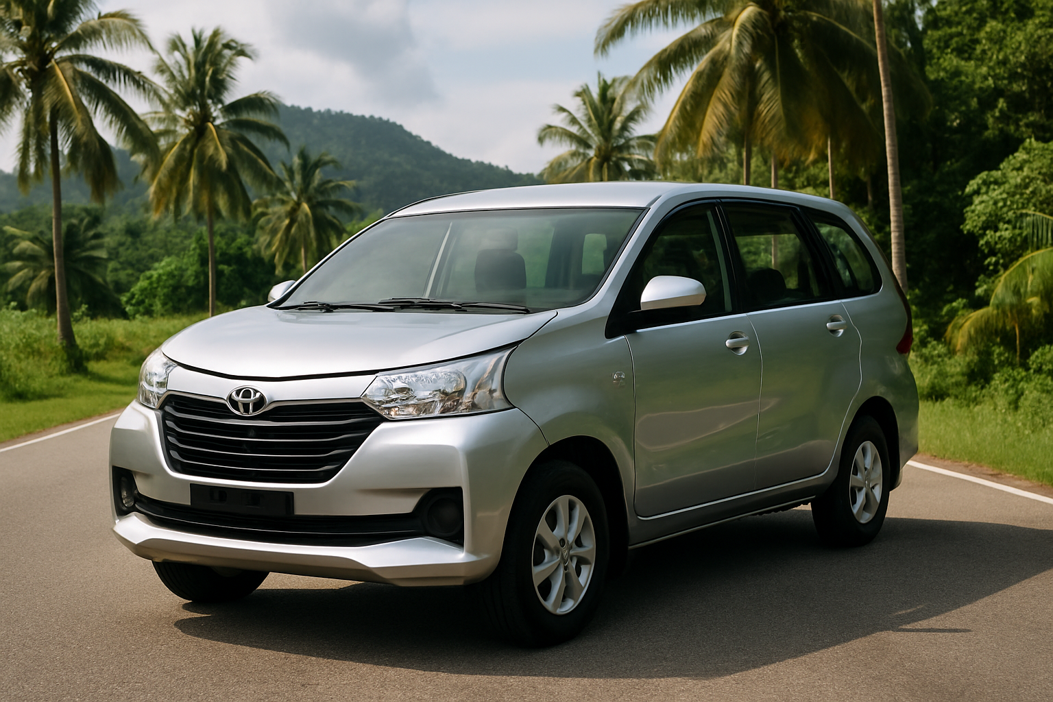 Toyota Avanza MPV exterior tropical Malaysia road family seven seater