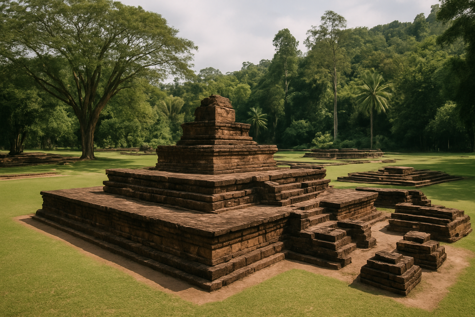 Lembah Bujang ancient Hindu temple ruins archaeological site Kedah Malaysia