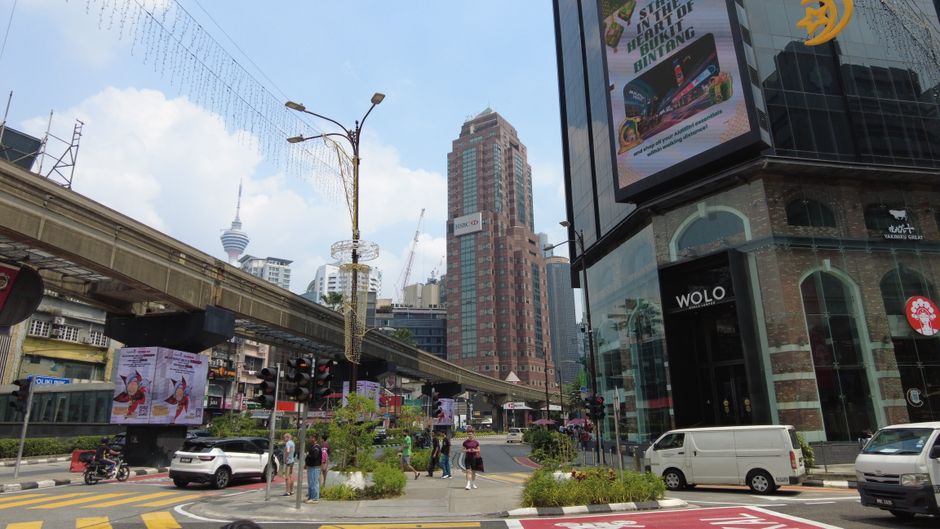 KL Sentral transportation hub exterior daytime Kuala Lumpur Malaysia