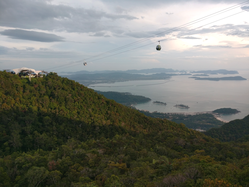 Langkawi SkyCab cable car mountain rainforest aerial panoramic view